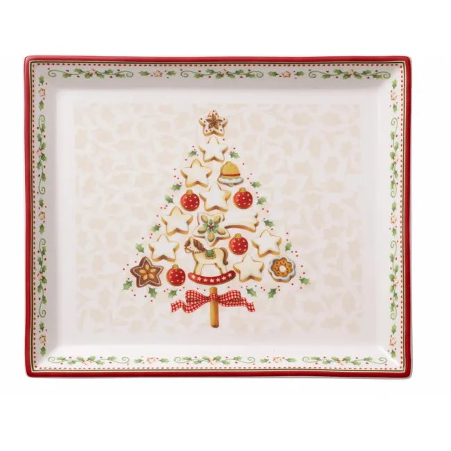 Talerz Winter Bakery Delight 27x22,5cm choinka