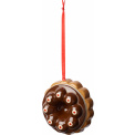 Winter Bakery Decoration Chocolate Cookie Ornament 7cm - 1