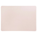 Leather Optic Placemat 46x33cm Powder Pink Faux Leather