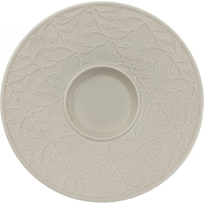 Spodek Caffe Club Floral Touch of Smoke 17cm do filiżanki śniadaniowej