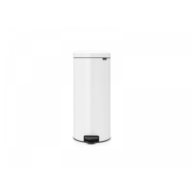 NewIcon White Waste Bin 30l
