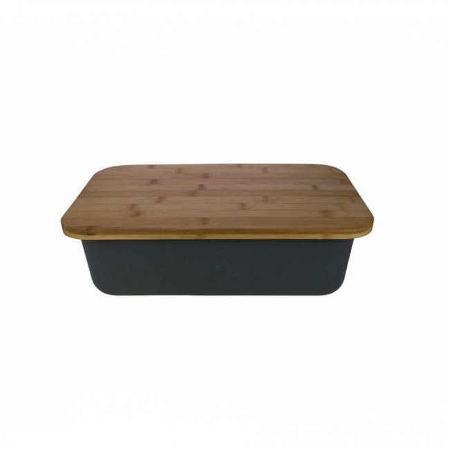 Bread Box with Bamboo Cutting Board - 1