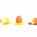 3-in-1 Egg Cup with Cutter Yellow - 2