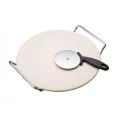 Kamień do pizzy 32cm z nożem - 1