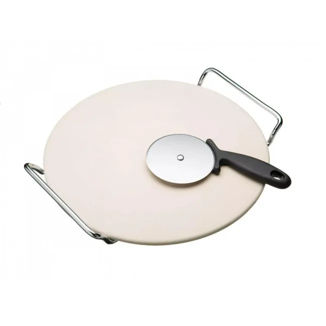 Kamień do pizzy 32cm z nożem