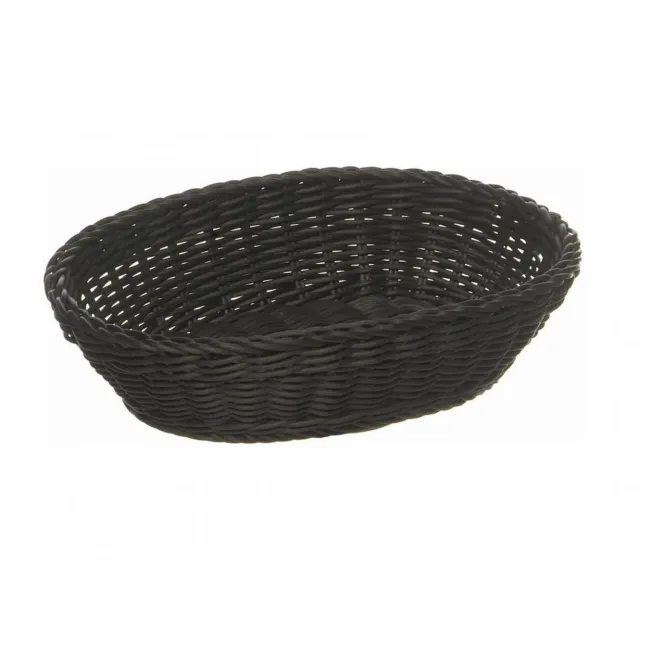 Koszyk polirattanowy 25x19cm czarny - 1