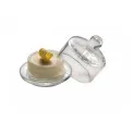 Glass Butter Dish 9cm - 1