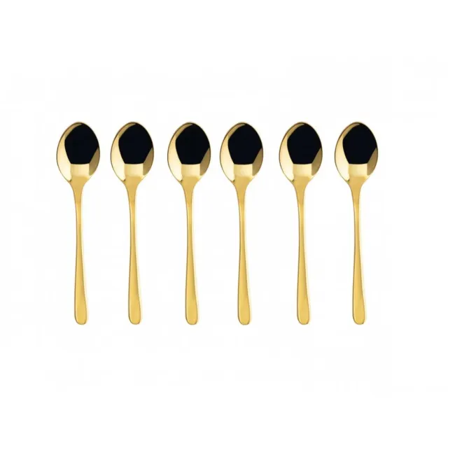 Komplet 6 łyżeczek Taste PVD do espresso Gold