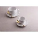 Set of 6 Taste PVD Espresso Spoons Gold - 7
