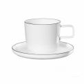 Coffee/Tea Cup with Saucer a'Table Oco Ligne 200ml - 1