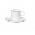 Coffee/Tea Cup with Saucer a'Table Oco Ligne 80ml - 1