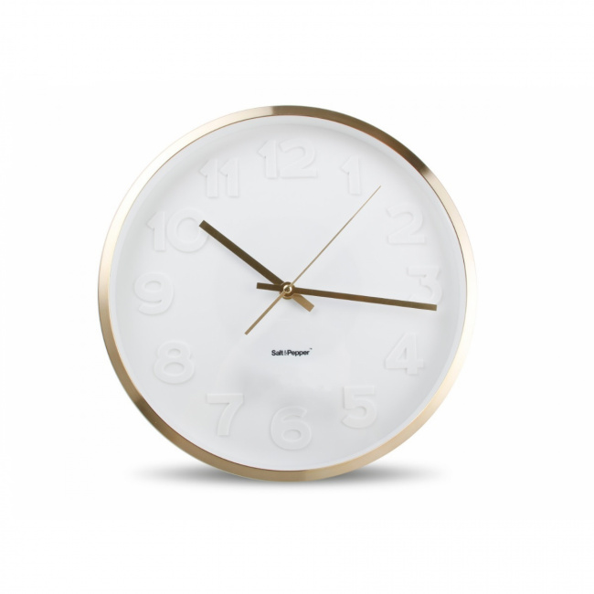 Zone White-Gold Clock 30cm - 1