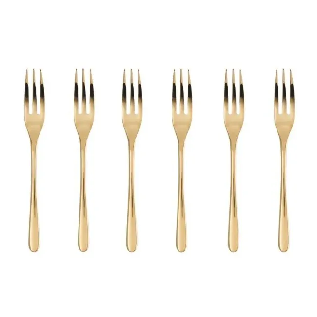 Komplet 6 widelczyków Taste PVD Gold
