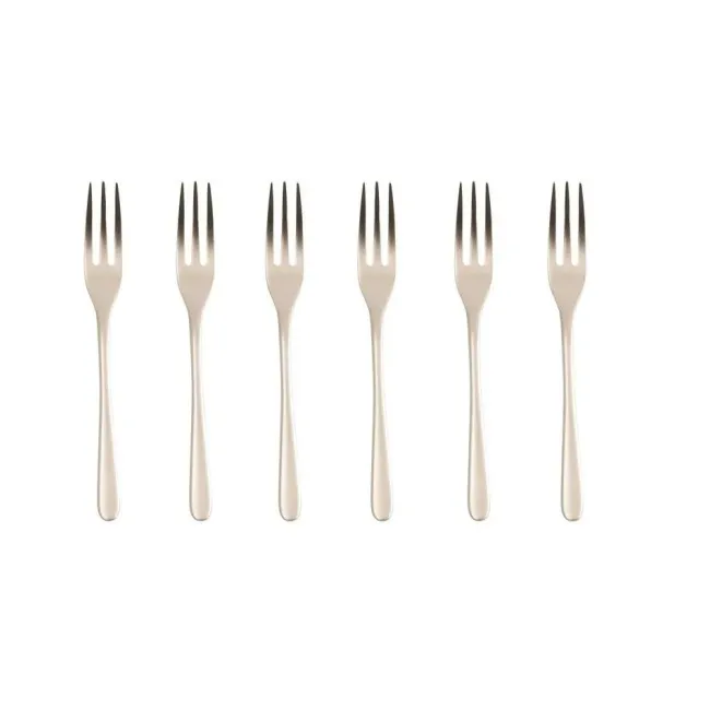Komplet 6 widelczyków Taste PVD Champagne