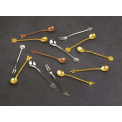Set of 6 Party Fashion Gold Teaspoons - 2