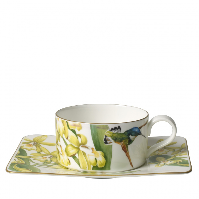 Amazonia 230ml tea cup with saucer - 1