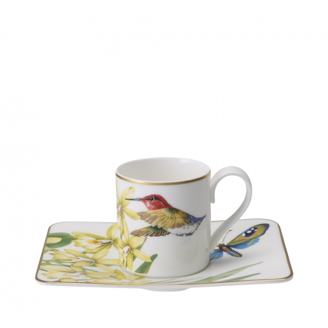 Amazonia 80ml espresso cup with saucer - 1