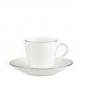 Anmut Platinum 100ml espresso cup with saucer