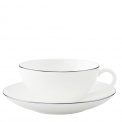 Anmut Platinum 200ml tea cup with saucer - 1