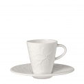Caffe Club Floral Touch 100ml espresso cup with saucer - 1