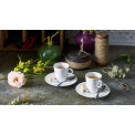 Caffe Club Floral Touch 100ml espresso cup with saucer - 4