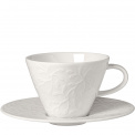 Caffe Club Floral Touch 390ml breakfast cup with saucer - 1