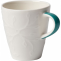 Caffe Club Floral Touch of Ivy 100ml espresso cup with saucer - 2