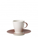 Caffe Club Uni Oak 100ml espresso cup with saucer - 1