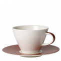 Caffe Club Uni Oak 390ml breakfast cup with saucer - 1