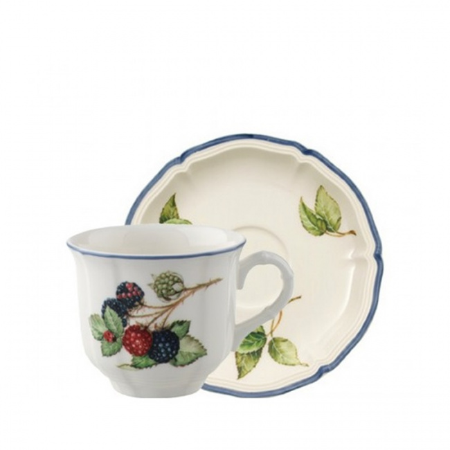 Cottage 200ml coffee cup with saucer - 1