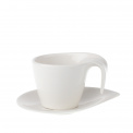 Flow 200ml coffee cup with saucer - 1