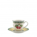 French Garden 100ml espresso cup with saucer - 1