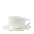 Home Elements 350ml cappuccino cup with saucer