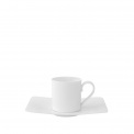 Modern Grace 80ml espresso cup with saucer - 1
