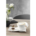 NewWave Caffe 250ml cappuccino cup with saucer - 2