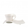 NewWave Caffe 250ml cappuccino cup with saucer - 1