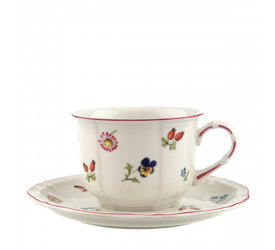 Filiżanka ze spodkiem Petite Fleur 350ml śniadaniowa