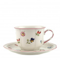 Petite Fleur 350ml breakfast cup with saucer - 1