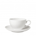 Royal 260ml tall coffee cup with saucer