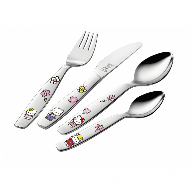 Hello Kitty 4-Piece Children's Cutlery Set - 1