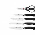 Set of 4 Four Star Knives with Block + Scissors - 2