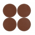 Set of 4 Earlstree & Co Faux Leather Coasters - 1
