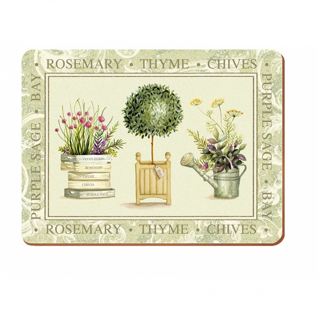 Komplet 6 podkładek 30x23cm Topiary - 1