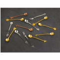 Set of 4 Party Fashion Gold Teaspoons - 2