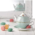 Dzbanek z filiżanką Tea for one Polka Rose - 2