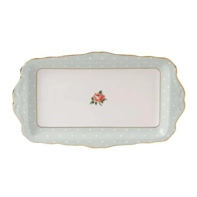 Polka Rose Sandwich Tray - 1
