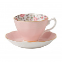 Rose Confetti Cup with Saucer 180ml - 1