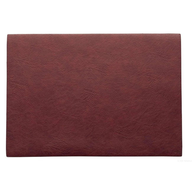 Placemat Vegan Leather 46x33cm Rosewood