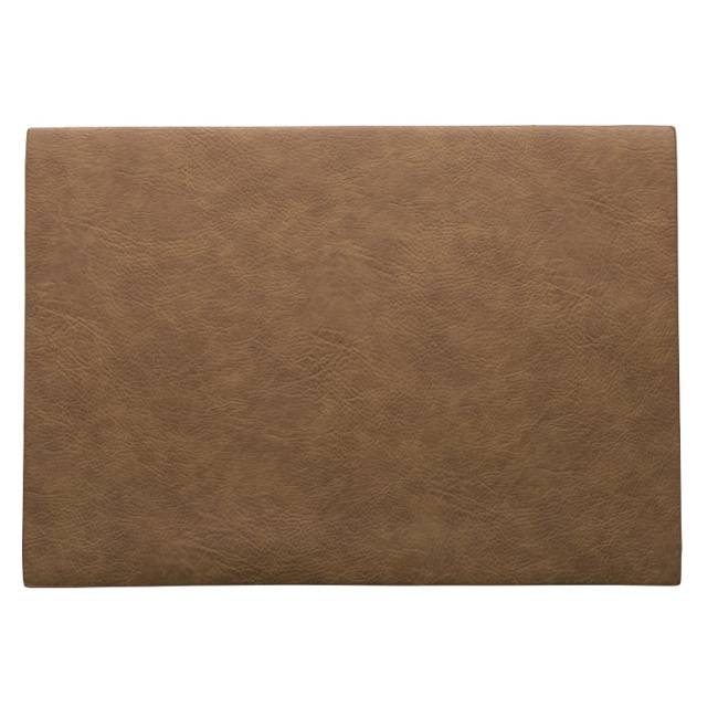 Placemat Vegan Leather 46x33cm Toffee