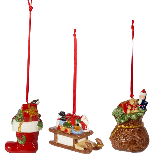 Komplet 3 zawieszek Nostalgic Ornaments prezenty